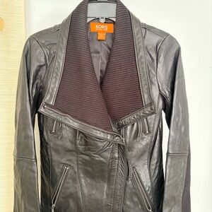 Michael Kors Women's Black Leather Jacket